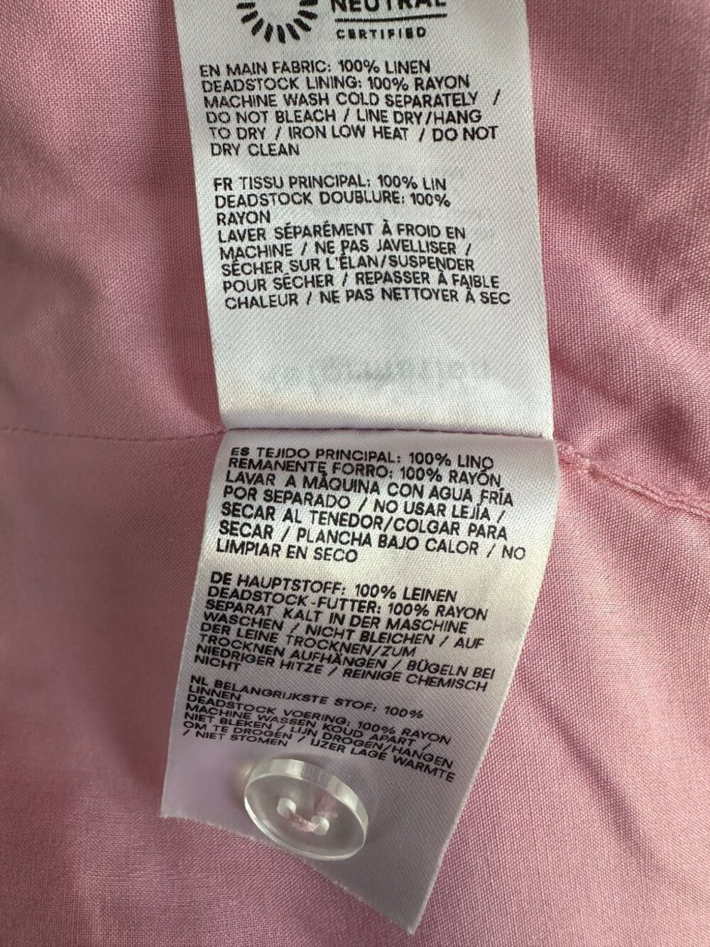Reformation Darci Linen Top Secrect Pink Floral 6 - Picture 7 of 7